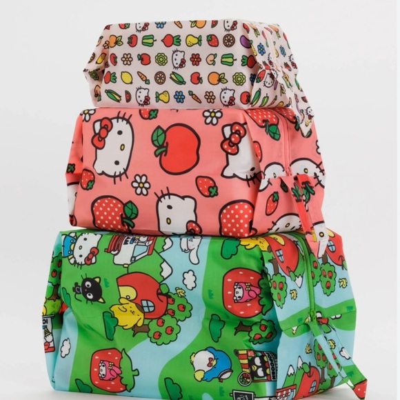 Baggu 3D Zip Set in Hello Kitty and Friends main image 1